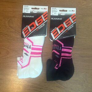 THORLOS EDGE COURT LOT OF 2 MICRO MINI RUNNING SOCKS UNISEX MEDIUM ATHLETIC NEW